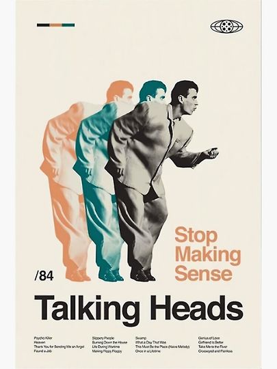 Vintage Stop Making Sense, Talking Heads Premium Matte Vertical Poster