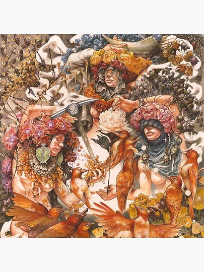 Baroness: Gold & Gray Canvas