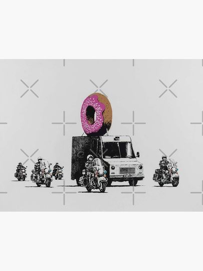 Banksy Donuts Strawberry Art Premium Matte Vertical Poster