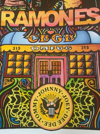 RAMONES, Hey Ho Let's Go Poster