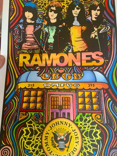 RAMONES, Hey Ho Let's Go Poster