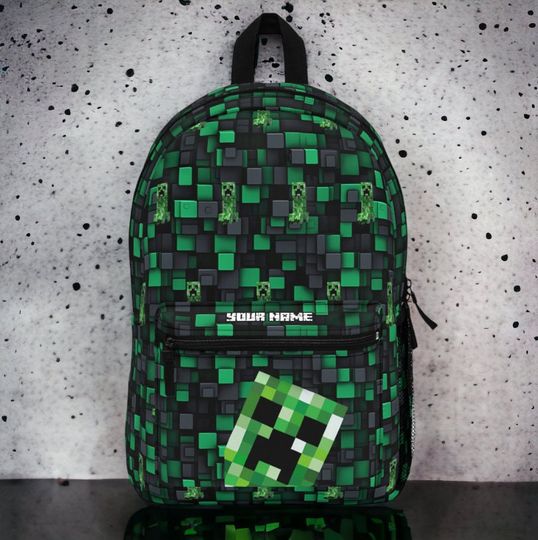 Customizable Minecraft Creeper Backpack