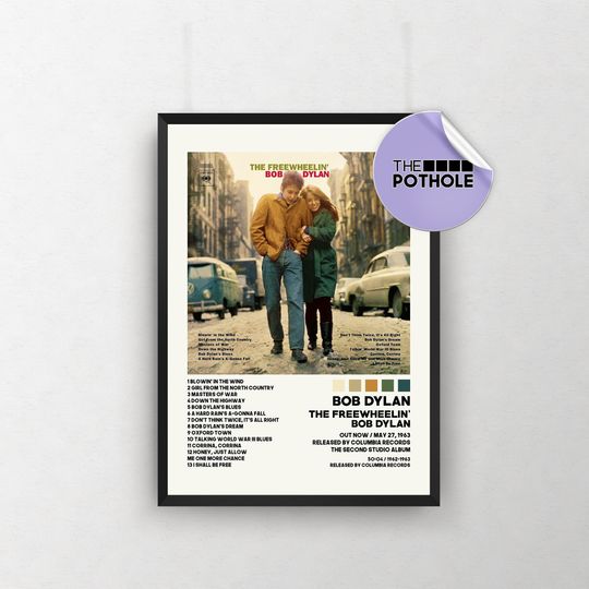Bob Dylan Posters / The Freewheelin' Bob Dylan Poster
