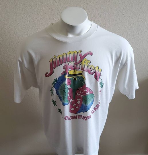 Vtg 1993 Jimmy Buffet Chameleon Caravan Margaritaville Parrot Country Pop Rock t shirt