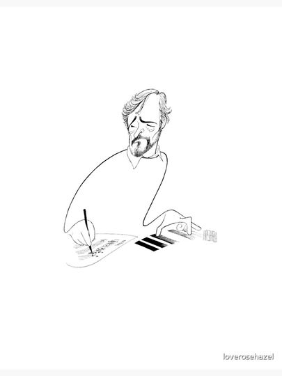 Stephen Sondheim Illustration | Broadway Fans Premium Matte Vertical Poster