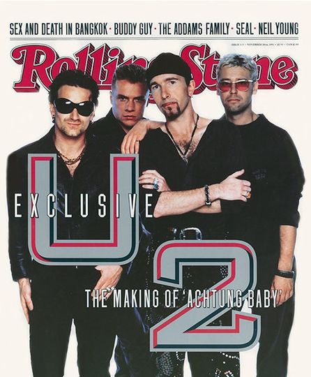U2 1991 Rolling Stone Magazine Cover Poster Print