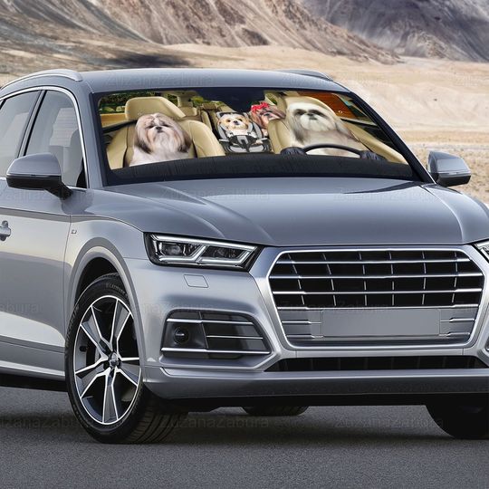 Shih Tzu Car Sun Shade, Shih Tzu Auto Sunshade