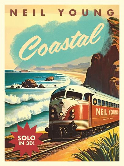 Neil Young Coastal tour 2023 Poster