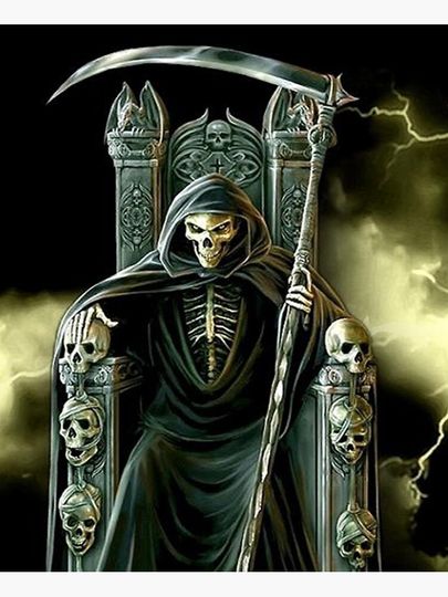 grim reaper Premium Matte Vertical Poster