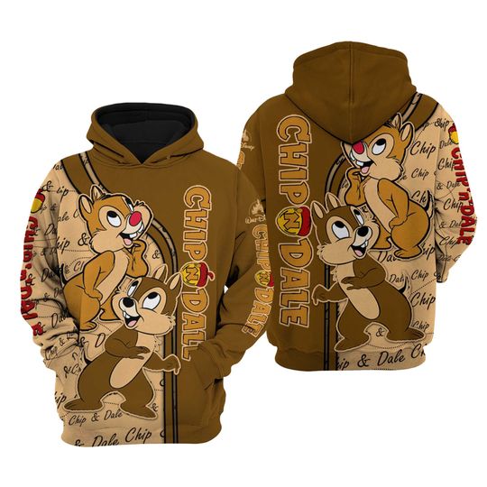Chip n' Dale | Disney Cartoon 3D Hoodie