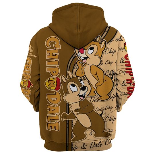 Chip n' Dale | Disney Cartoon 3D Hoodie