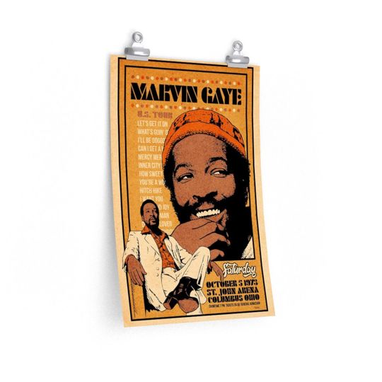 Marvin Gaye Concert Poster