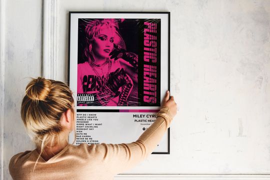 Miley Cyrus - Plastic Hearts Album Poster