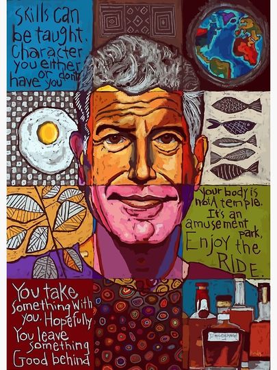 Anthony Bourdain Premium Matte Vertical Poster