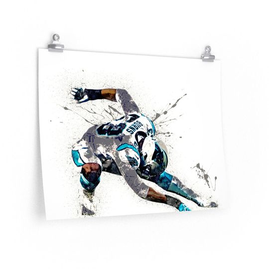 Brian Burns Poster, Carolina Panthers