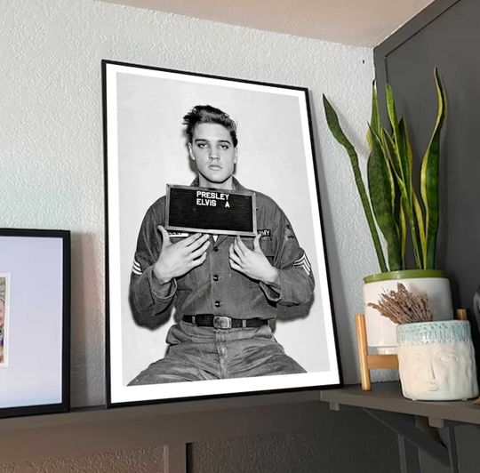 Elvis Presley Mugshot Poster