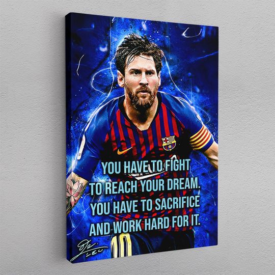 Lionel Messi 10 Football Legends Poster