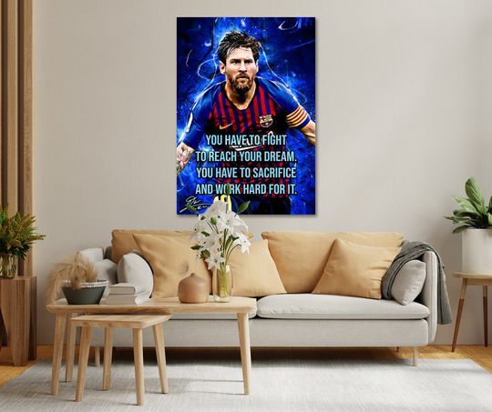 Lionel Messi 10 Football Legends Poster