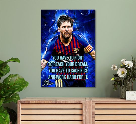Lionel Messi 10 Football Legends Poster