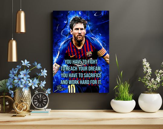 Lionel Messi 10 Football Legends Poster