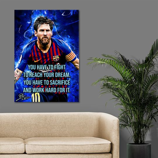 Lionel Messi 10 Football Legends Poster