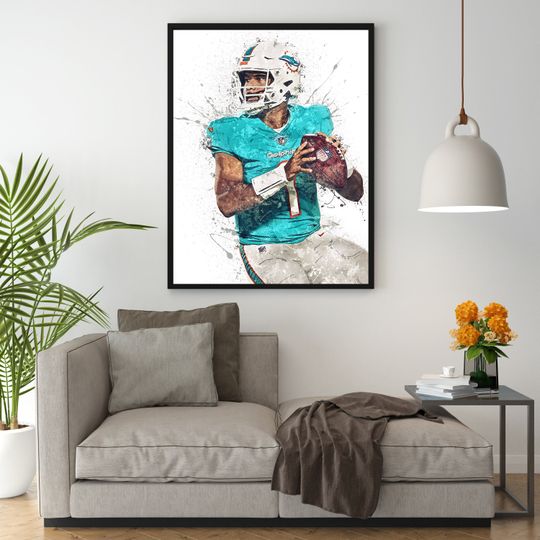 Tua Tagovailoa Poster, Miami Dolphins