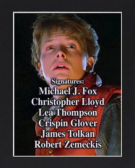 Back to the Future Signed Movie Poster
