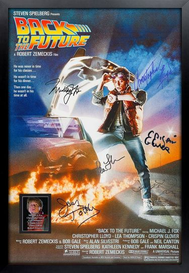 Back to the Future Signed Movie Poster