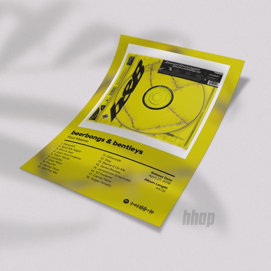 Post Malone - Beerbongs & Bentleys - Album Poster