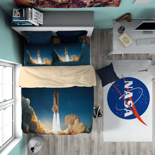 Nasa Space Launch bedding Set, Duvet Cover