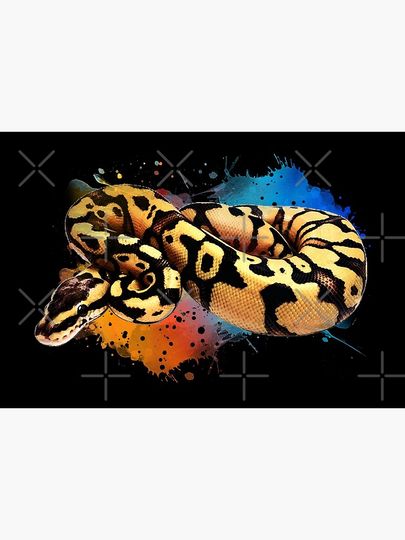 Ball Python Watercolor Reptile Keeper Snake Premium Matte Vertical Poster
