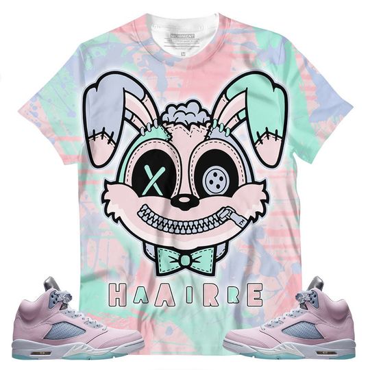 Shirt To Match Jordan 5 Retro Easter - Air Rabit 3D T-Shirt