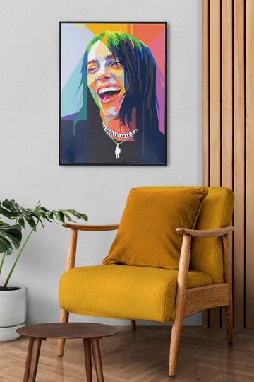 Billie Eilish Poster,Billie Eilish Pop Art Poster
