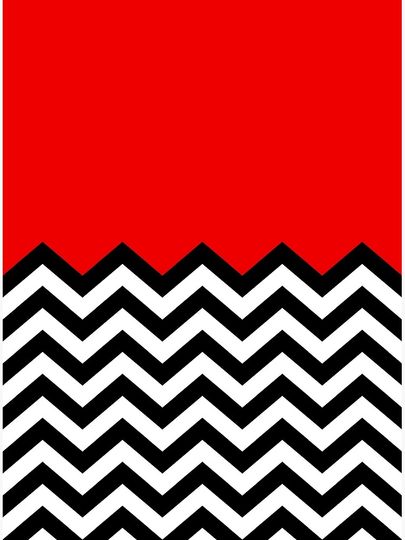 Twin Peaks - Black Lodge Pattern Premium Matte Vertical Poster
