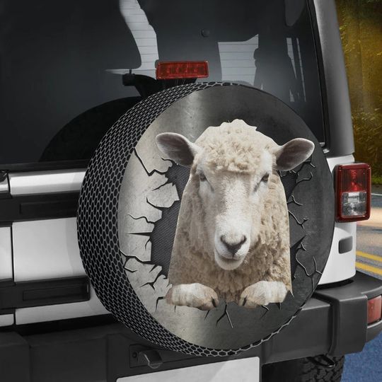 Sheep Farm Animal Spare Tire Cover