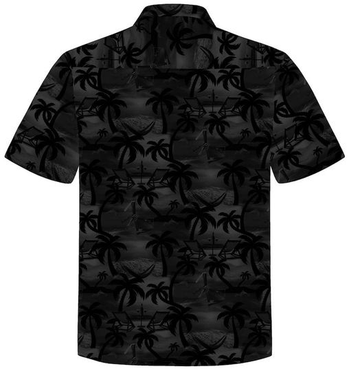 Hawaiian Shirt Paradise Night, Tropical Pattern Shirt ,Funny Hawaiian Shirt