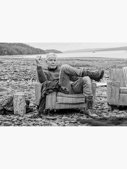 Sea Bourdain Side Premium Matte Vertical Poster