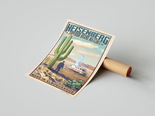 Breaking Bad Poster | Walter White Poster | Jesse Pinkman Poster