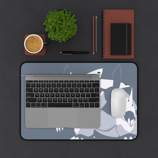 Mega Aggron Minimalist PKM Gaming Desk Mat