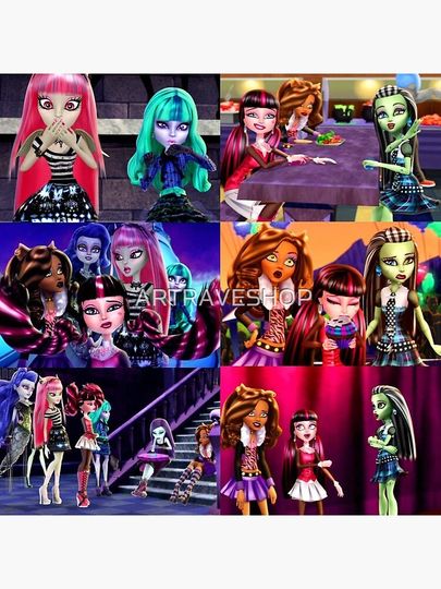MONSTER HIGH GHOULS Premium Matte Vertical Poster