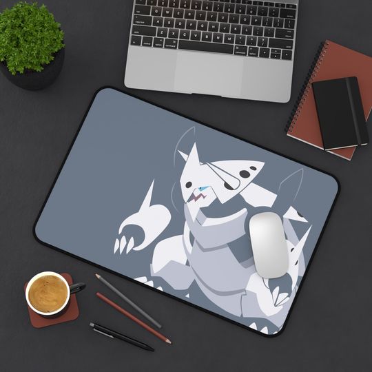 Mega Aggron Minimalist PKM Gaming Desk Mat