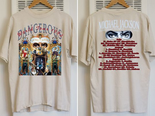 1992 Michael Jackson Dangerous World Tour T-Shirt