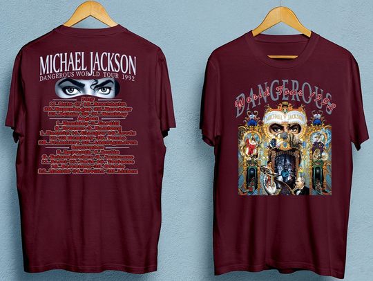 1992 Michael Jackson Dangerous World Tour T-Shirt