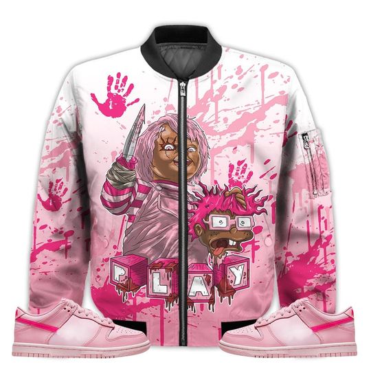 Chucky Chuckie Kills Halloween Men's Bomber Jacket