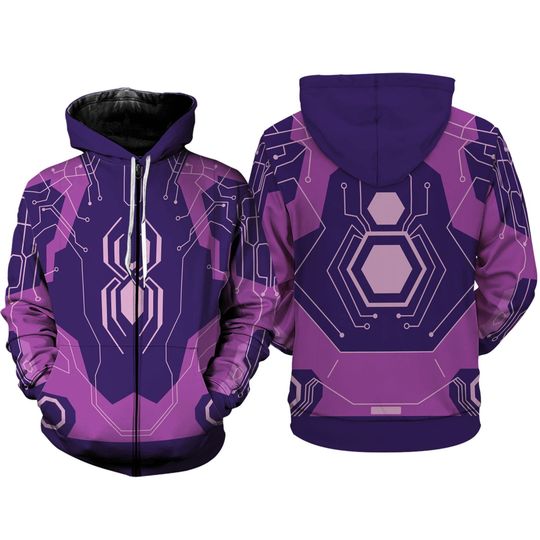 Spider Byte 3D Full Over Print Hoodie | Spider Man Across The SpiderVerse