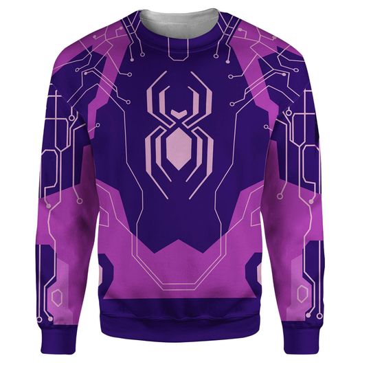 Spider Byte 3D Full Over Print Hoodie | Spider Man Across The SpiderVerse