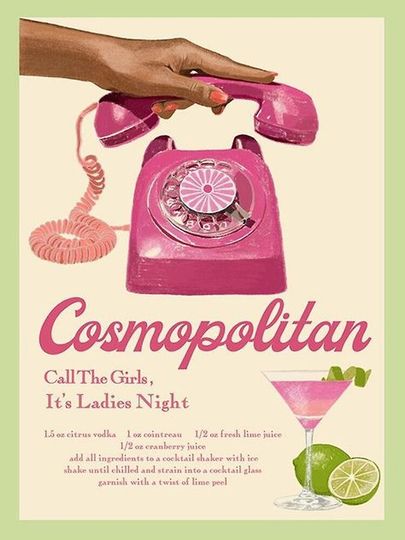 cosmo girls night Premium Matte Vertical Poster