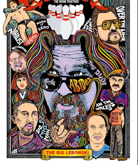 The Big Lebowski, quality art print.Poster