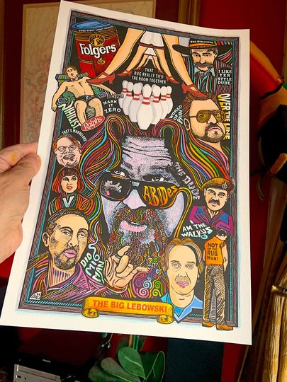 The Big Lebowski, quality art print.Poster