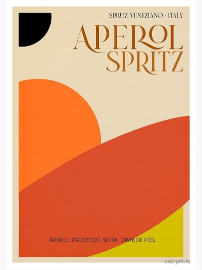 Aperol Spritz Premium Matte Vertical Poster